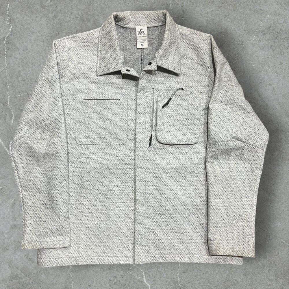 Nike Tech Pack Therma-FIT ADV Workwear Shacket Jacket Gray Men's Size Small